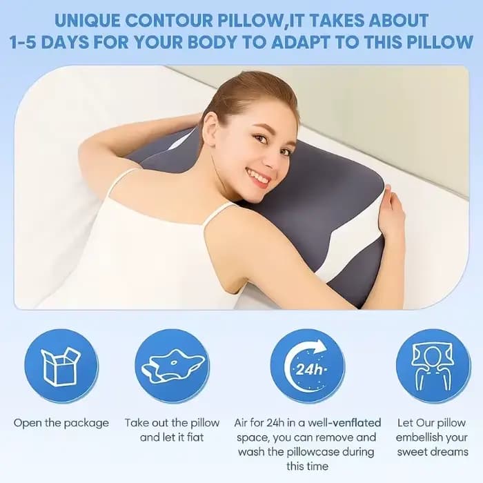Oreiller cervical pour le soutien du cou