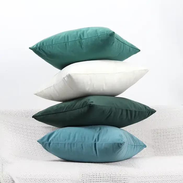 Housse de coussin en velours