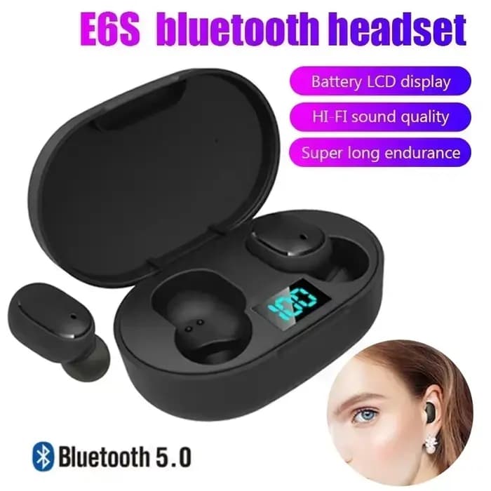E6S sans fil Bluetooth écouteurs TWS Bluetooth casque sans fil écouteurs antibruit avec Microphone casque