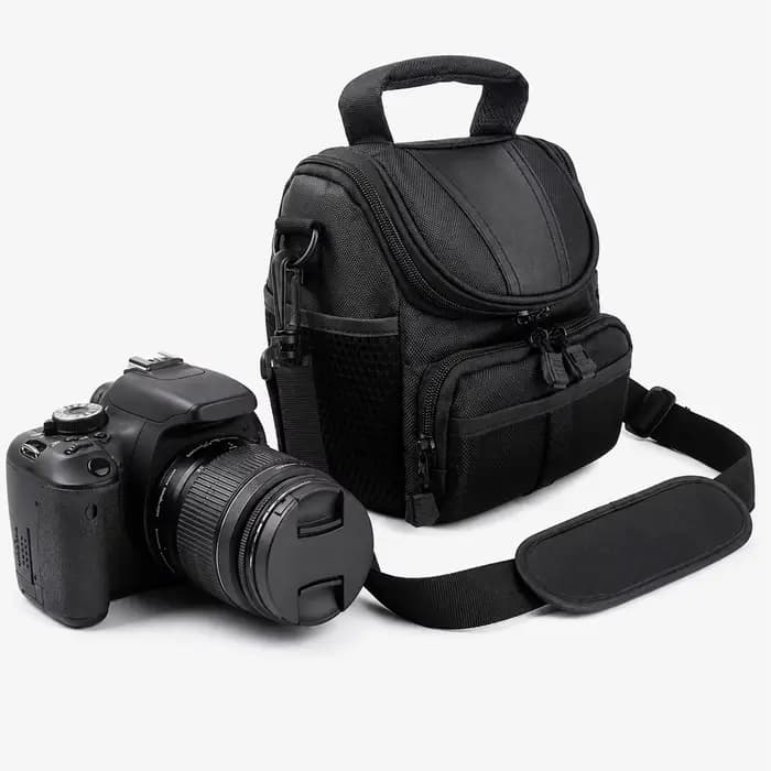 Sac compact pour appareil photo reflex numérique et hybride – Sac à bandoulière léger et étanche pour la photographie de voyage avec protection antichoc, Fi