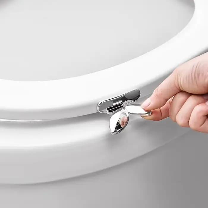 Dispositif de levage de couvercle de toilette, lève-couvercle de siège de toilette, poignée de couvercle de toilette, fournitures de salle de bains multifonctions ABS pratiques
