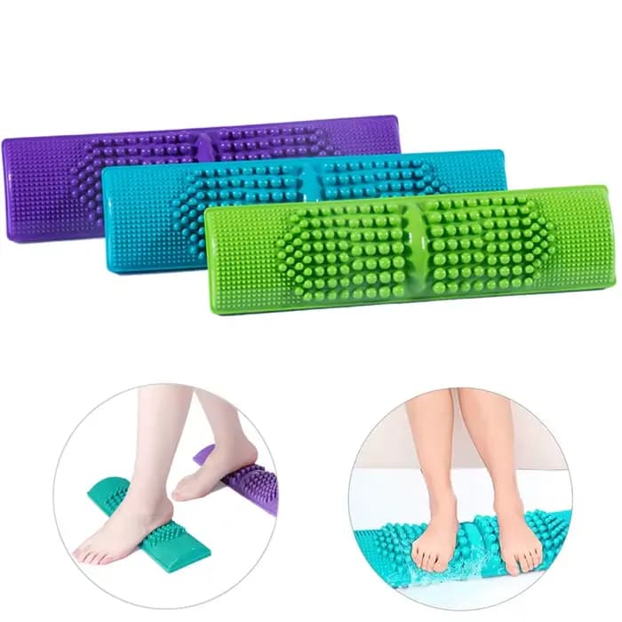 Masseur de pieds tapis de Massage en plastique robuste Portable réflexologie à domicile orteil acupression Relax