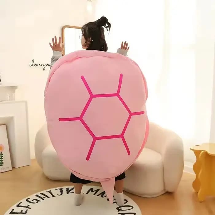 Coussin portable en forme de coquille de tortue