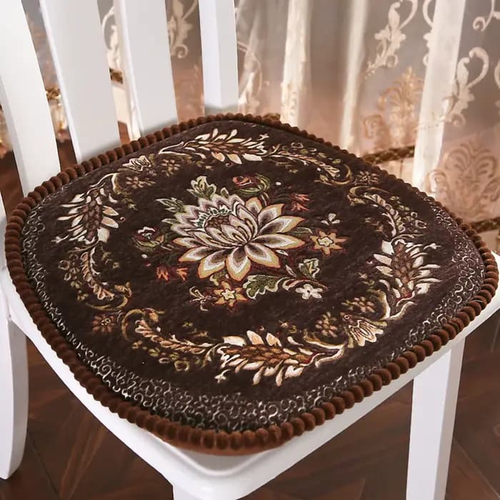 Coussin de canapé épais en Chenille Jacquard, simple, moderne, chaud, amovible et lavable, pour chaise de salle à manger, en fer à cheval