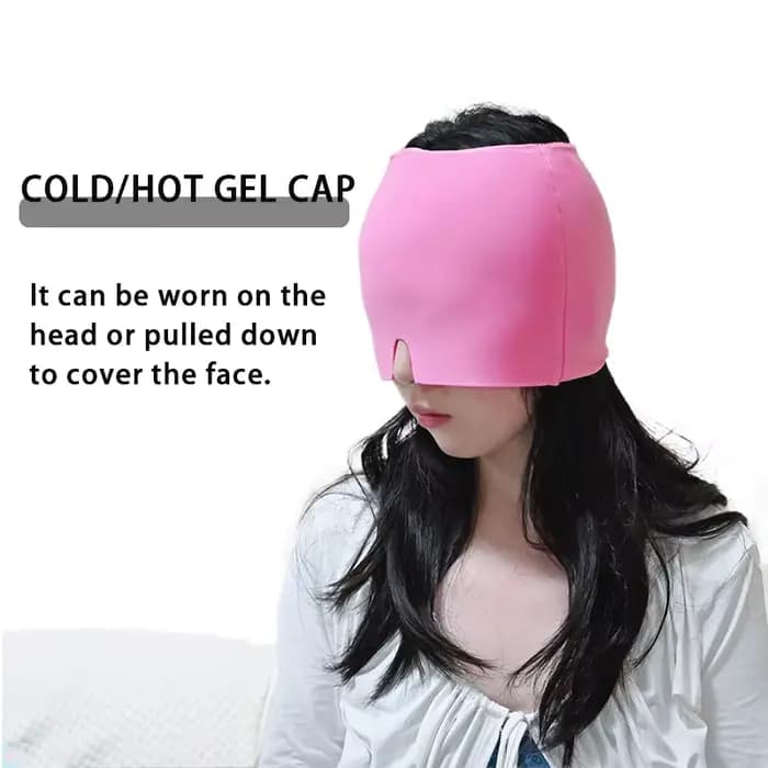 Gel glace maux de tête soulagement de la Migraine chapeau compresse froide thérapie casquette
