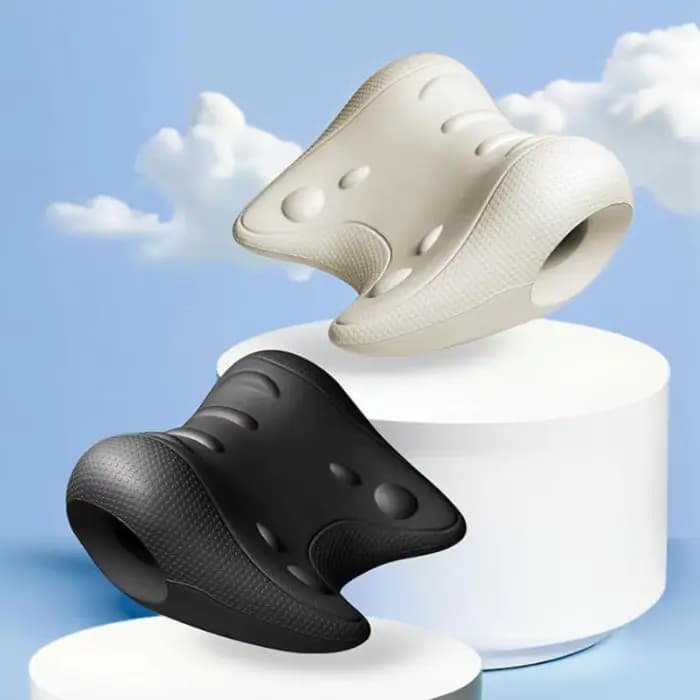 Oreiller de massage cervical en forme de C