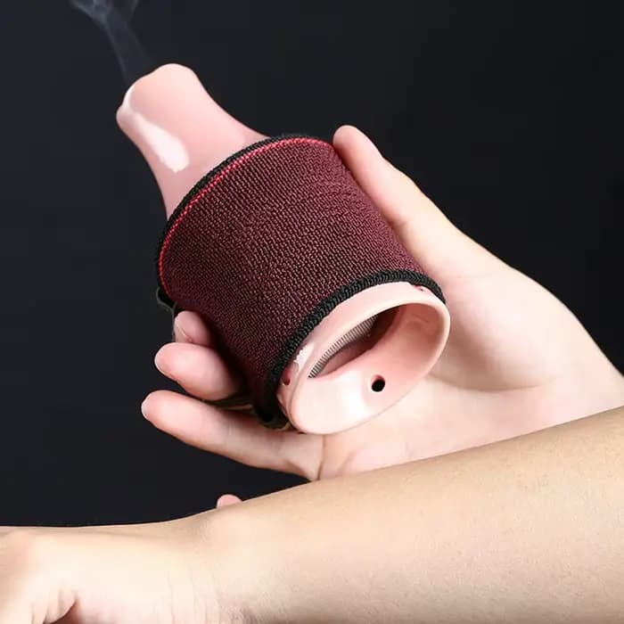 Pot de moxibustion en céramique pour soins du visage chauffants