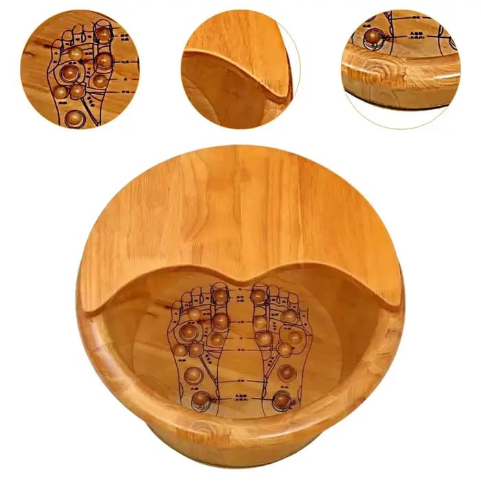 Baril de baignoire de pieds en bois avec couvercle