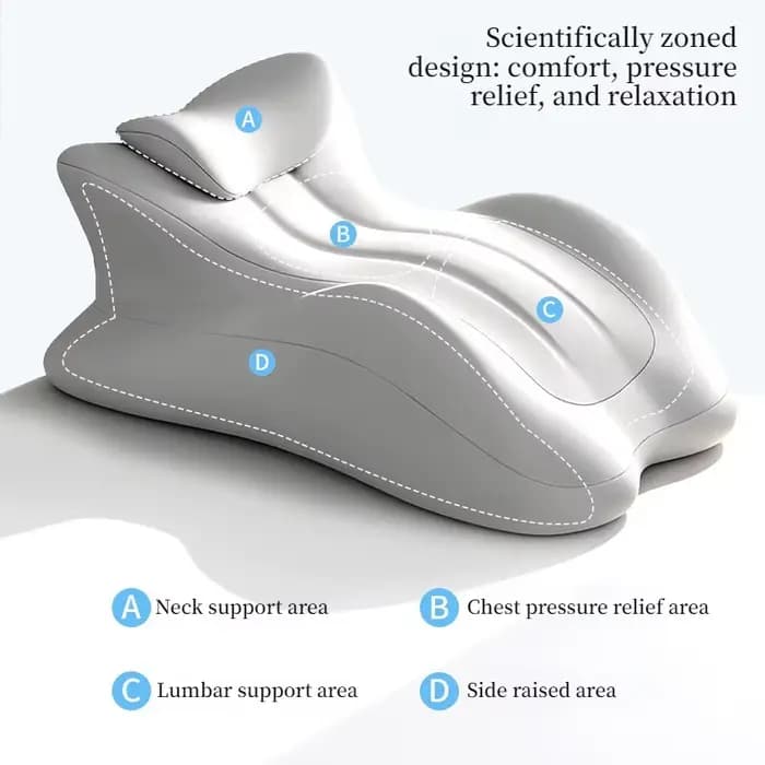 Coussin ergonomique multi-positions en mousse à mémoire de forme pour lecture sur le ventre