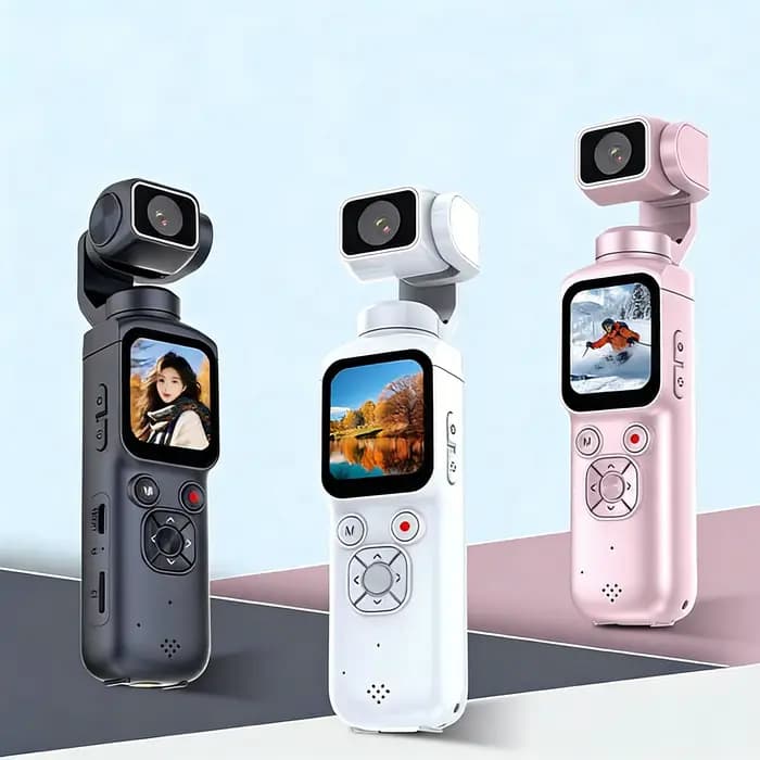 Nouveauté : caméra sportive portable avec écran de 1,72 pouce, 4K UHD, WiFi, suivi intelligent pour le cyclisme, le ski et les vlogs