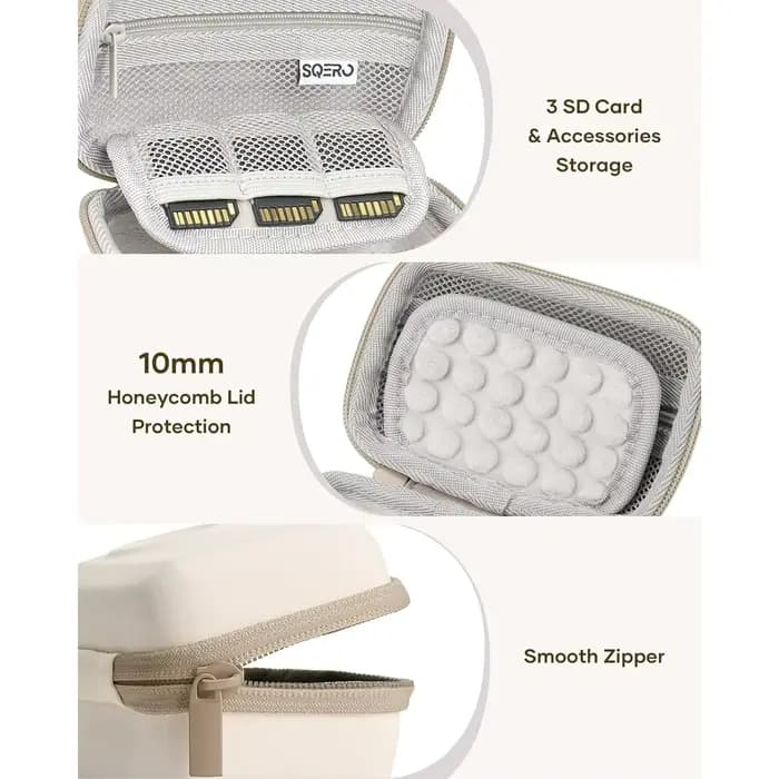 Étui pour appareil photo numérique pour KODAK PIXPRO FZ55/FZ45 & CAMKORY 1080P-sac de voyage compact avec 3 emplacements pour cartes SD, petite pochette légère