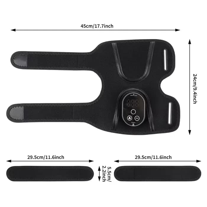 Attelle de massage chauffante sans fil pour coude