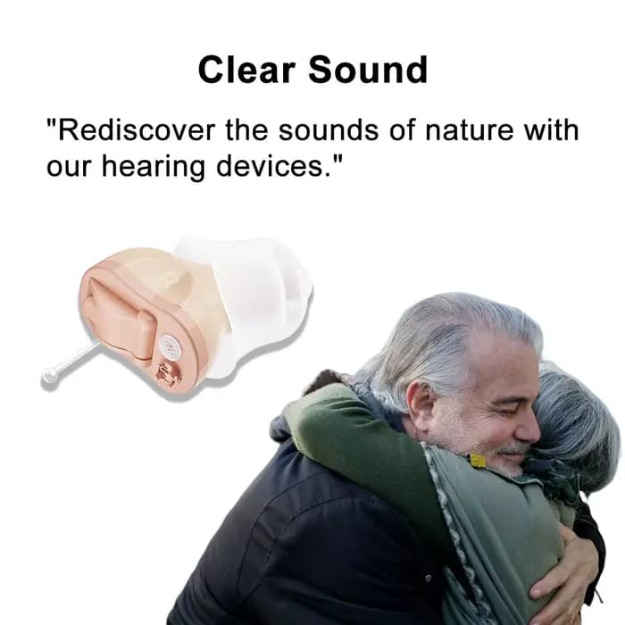 Prothèses auditives Audifonos Mini amplificateur de son pour la surdité/les personnes âgées contrôle du Volume soins auditifs doux perte modérée à sévère/Beige