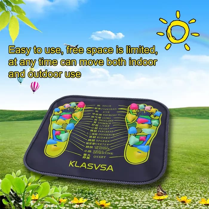 KLASVSA Réflexologie Marche Pierre de massage de Pied Jambe Douleur Soulager Relief