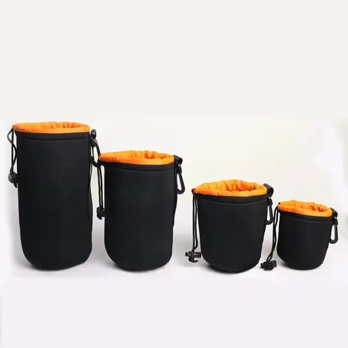 Pochette pour objectif d'appareil photo en néoprène, étanche et souple, pour Canon, Sony et la plupart des appareils photo reflex numériques