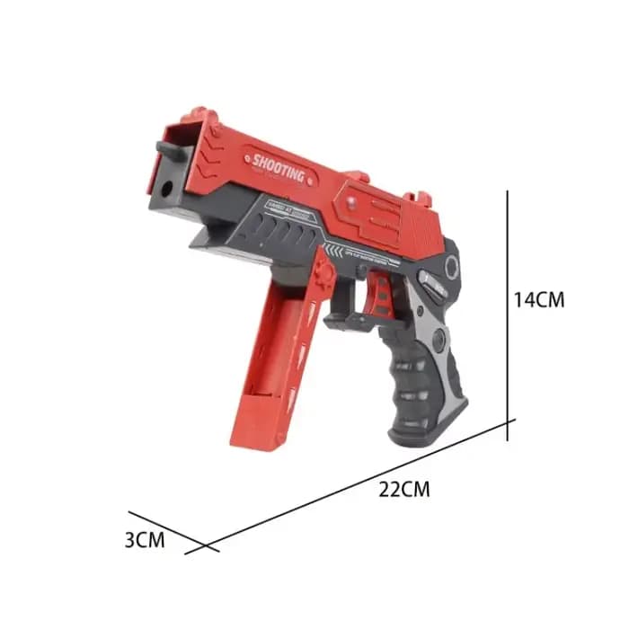 Pistolet à élastiques de combat, lanceur pliable à tir continu, 70 élastiques inclus, blaster à 8 coups