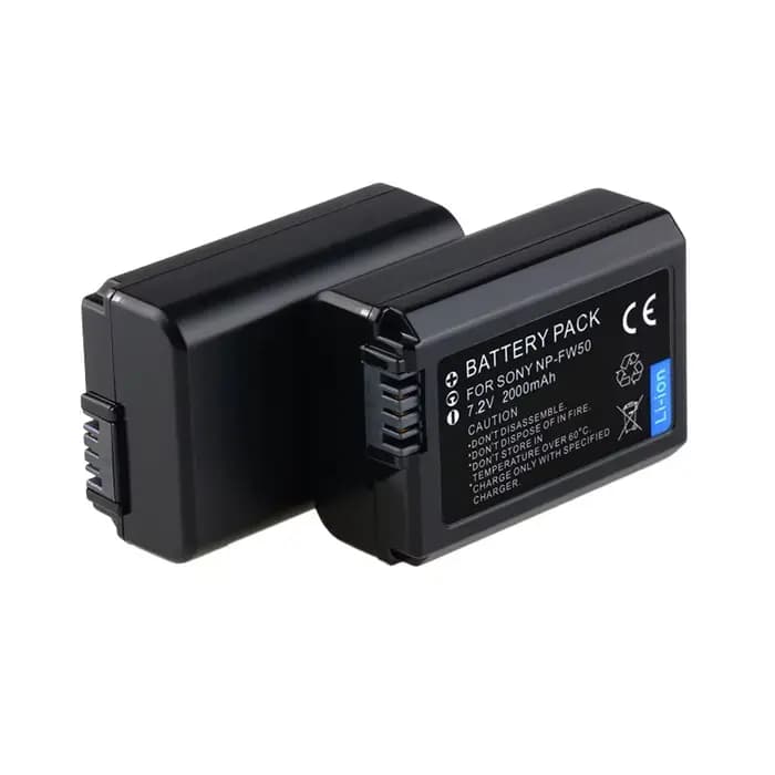 Batterie de caméra pour SONY np-fw50 NP FW50, pour Sony Alpha a6500 a6300 a6000 a5000 a3000 NEX-3 a7R a7S NEX-7 NEX-3D NEX-3K NEX-5R