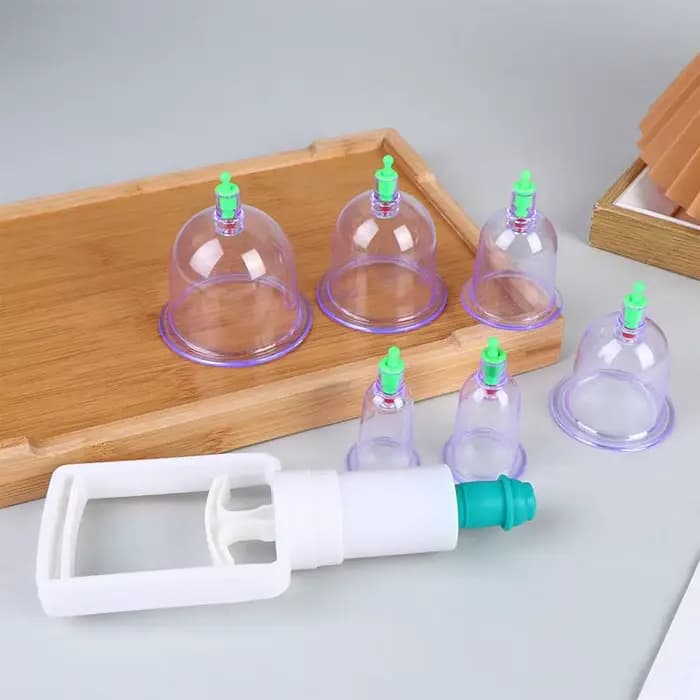 Kit de ventouses pour massage corporel 6 pièces – Thérapie par aspiration pour la récupération musculaire et le bien-être à domicile