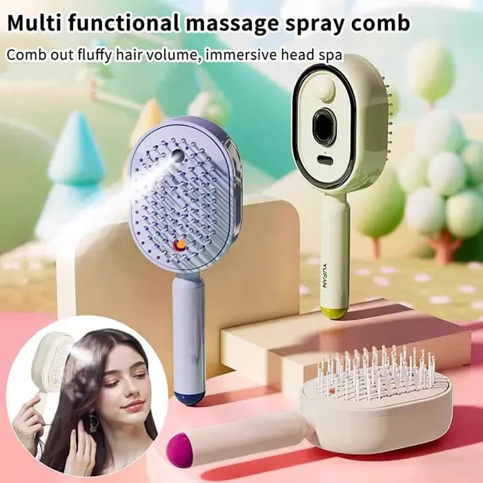 Soins capillaires Spray Massage peigne Vibration cuir chevelu