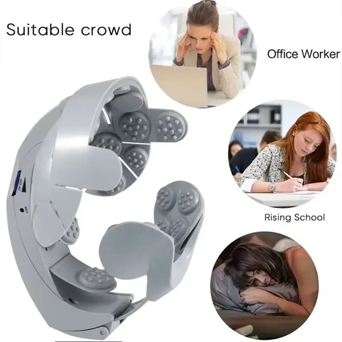 Casque de masseur de tête électrique