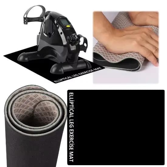 Tapis de Machine d'exercice de jambe d'ellipse, tapis elliptique sous le bureau, tapis de sol souple pour pas à pas, améliore la stabilité pour les équipements d'exercice