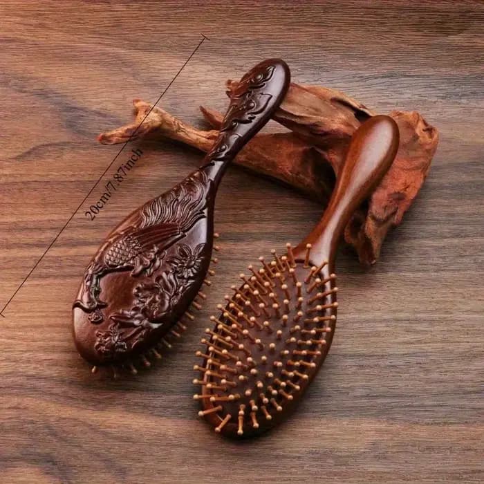 Brosse à coussin d'air en bois de santal et bambou