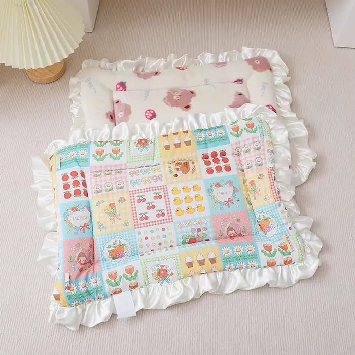 Coussin de Luxe Princesse pour Animaux de Compagnie, Polymères de Lit Chauds, avec Corde de macro, pour Chaton et Chiot, Couverture d'Hiver