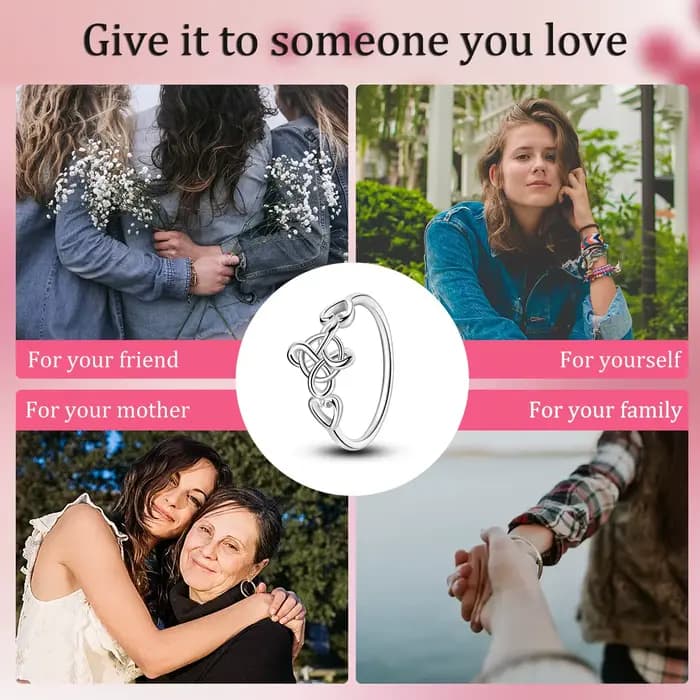 Bague en argent Sterling 925 avec nœud celtique, simple, généreux, en forme de cœur, de luxe, pour femmes, bijoux fins, cadeau de fête de mariage