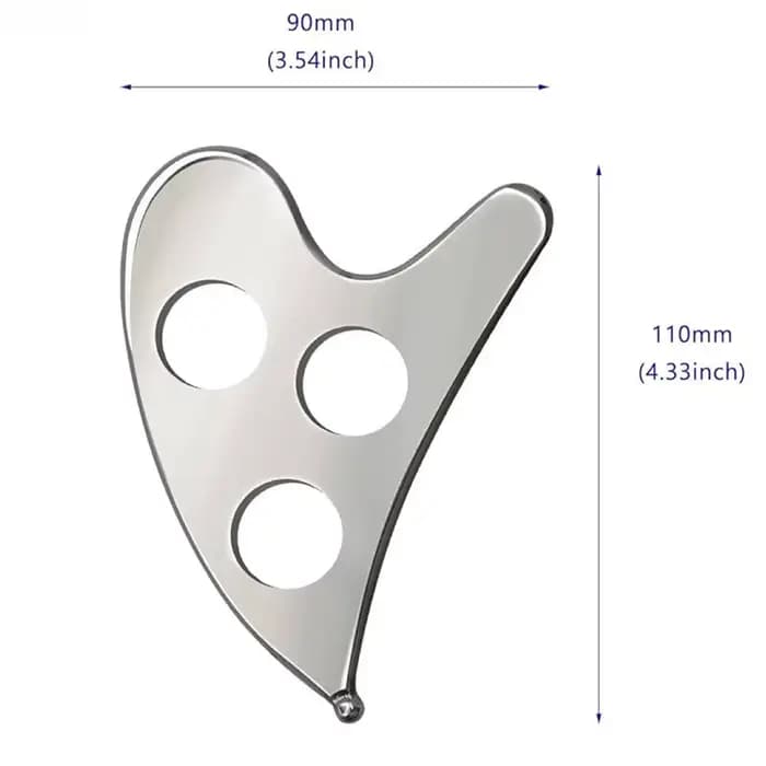Outil intelligent de massage Gua Sha à trois trous pour la relaxation musculaire profonde