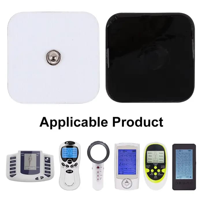 Électrode Tens de physiothérapie Coussinets Gel conducteur thérapeutique pression d'impulsion électrique Compex stimulateur musculaire patchs de Massage