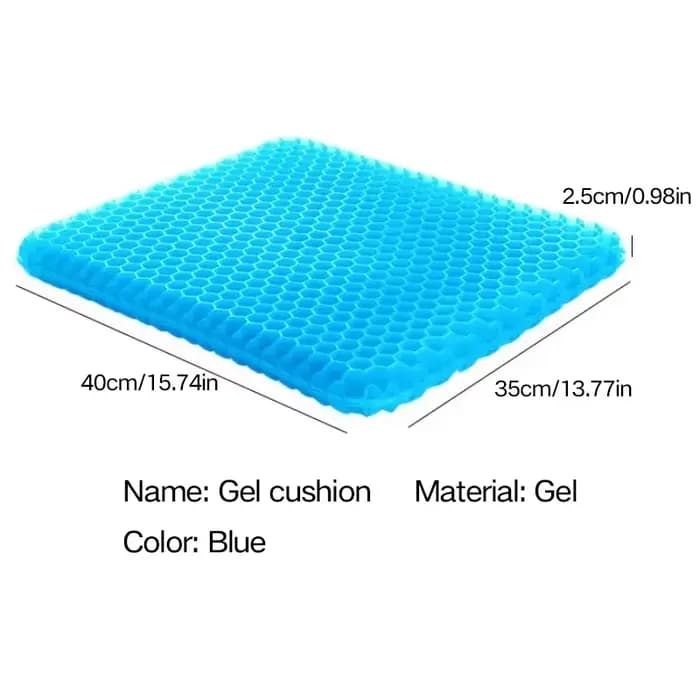 Coussin de siège de refroidissement en Gel pour voiture, nid d'abeille 3D, frais et respirant, en soie glacée, pour maison, bureau, chaise, accessoires de voiture