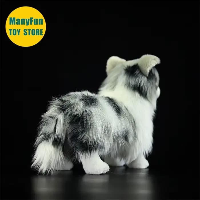 Merle Border Collie Peluche haute fidélité Merle Collie Peluche mouton chien Peluche réaliste animaux en Peluche Simulation poupée enfants