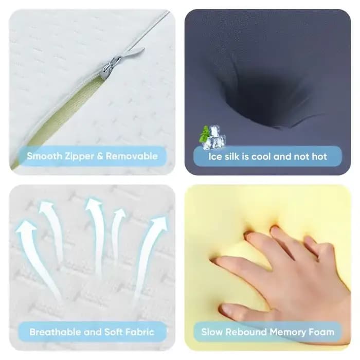 Oreiller cervical en mousse à mémoire de forme