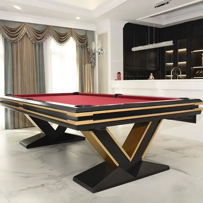 Table de billard professionnelle de luxe en bois de qualité tournoi 2025, 7, 8 et 9 pieds, avec ardoises, pour votre maison