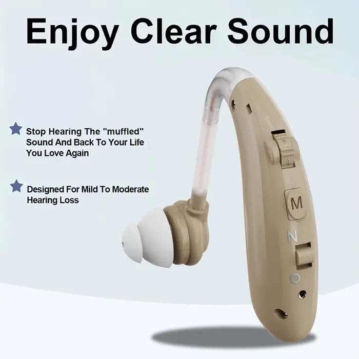 Nouvel appareil auditif rechargeable BTE 2026 pour malentendants, mini amplificateur sonore sans fil, aides auditives invisibles, écouteurs