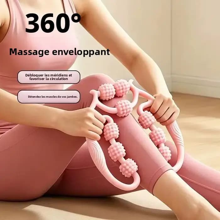 9 Roller Leg Massage Ring Handheld Muscle Relax