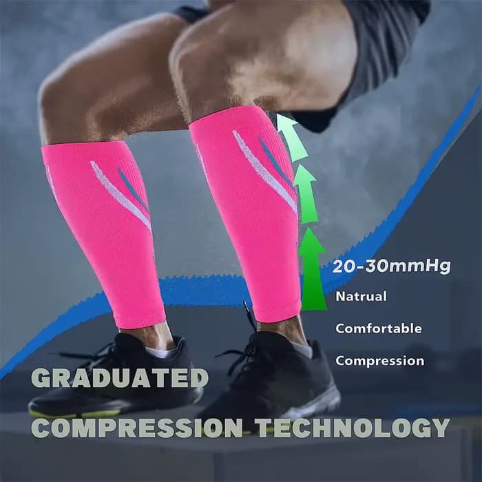 1 paire de manchons de Compression de mollet pour hommes et femmes (20-30 MmHg)