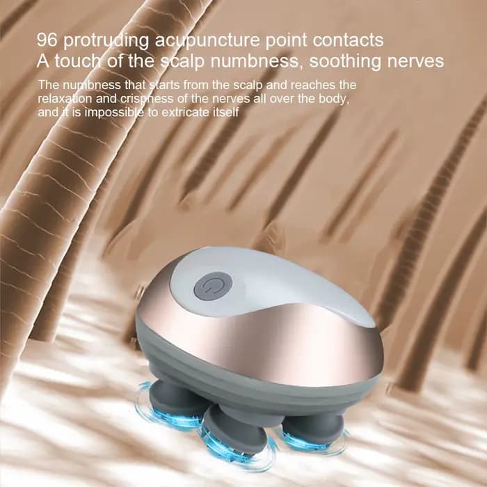 Mini Machine de Massage de tête en Silicone pour cuir chevelu
