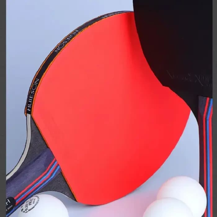 Huieson-Ensemble de raquettes de tennis de table 3 étoiles, base en bois pur, maire, intérieur, maigre, ping-pong, nouveau