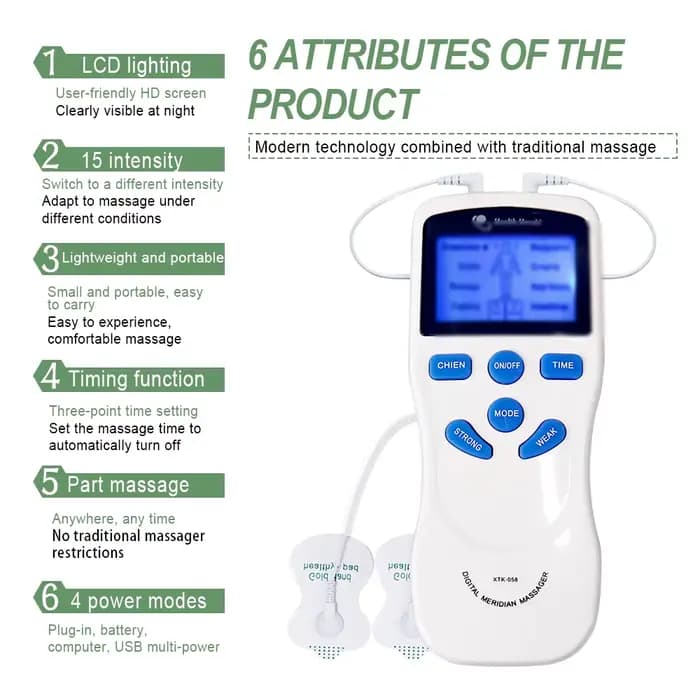 Stimulateur musculaire électrique EMS à 8 modes