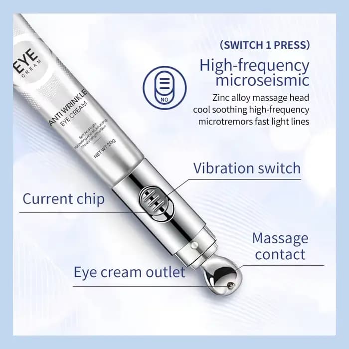 OCHEAL crème de Massage électrique pour les yeux acide hyaluronique raffermissant estompe les ridules Gel de soin des yeux hydratant beauté soins de la peau des yeux beauté
