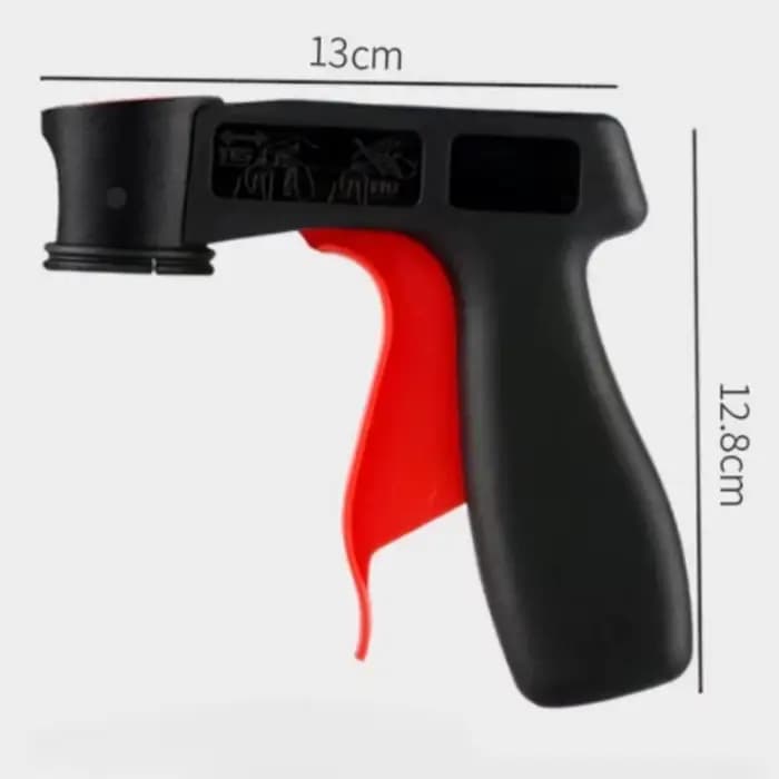 Adaptateur de pistolet de pulvérisation de peinture de polissage, poignée de déclenchement d'aérosol instantanée avec verrouillage à poignée complète, outil universel d'entretien de voiture