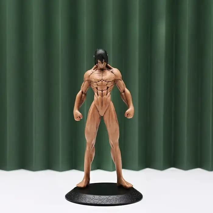 Figurine d'action Eren Jaeger de L'Attaque des Titans - Modèle de collection de dessin animé, ornement de bureau, cadeau idéal pour les fans, jouet d'anniversaire