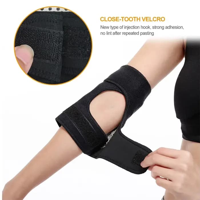 1 paire de coudières auto-chauffantes en Tourmaline, ceinture de soutien thérapeutique, masseur de bras, soulagement de l'arthrite, attelle de soutien, Massage, soins de santé