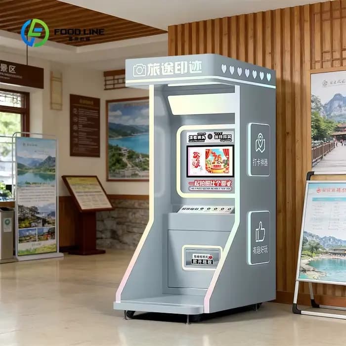Machine de photomaton personnalisée avec imprimante, photomaton intelligent automatique avec caméra, impression instantanée de photos, création d'aimants photo pour réfrigérateur