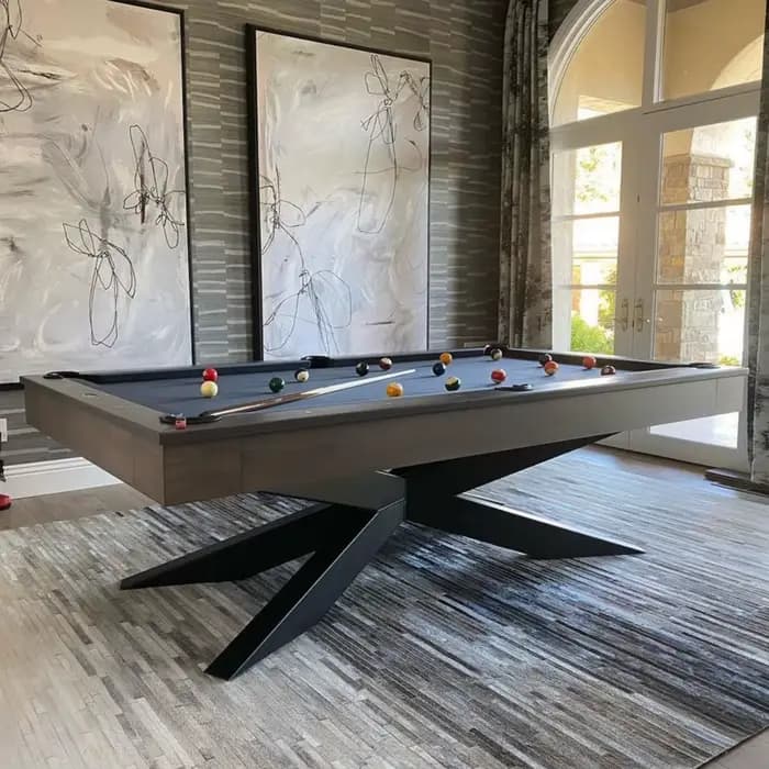 Table de billard professionnelle de luxe en bois de qualité tournoi 2025, 7, 8 et 9 pieds, avec ardoises, pour votre maison