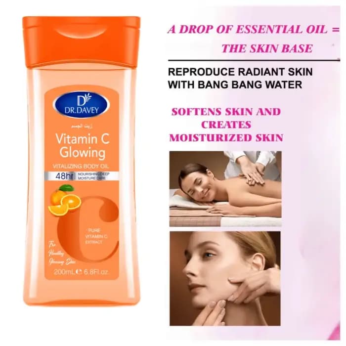 DR.DAVEY VC huile de traitement corporel huile corporelle VC Massage corporel huile essentielle soin hydratant huile essentielle pour le corps