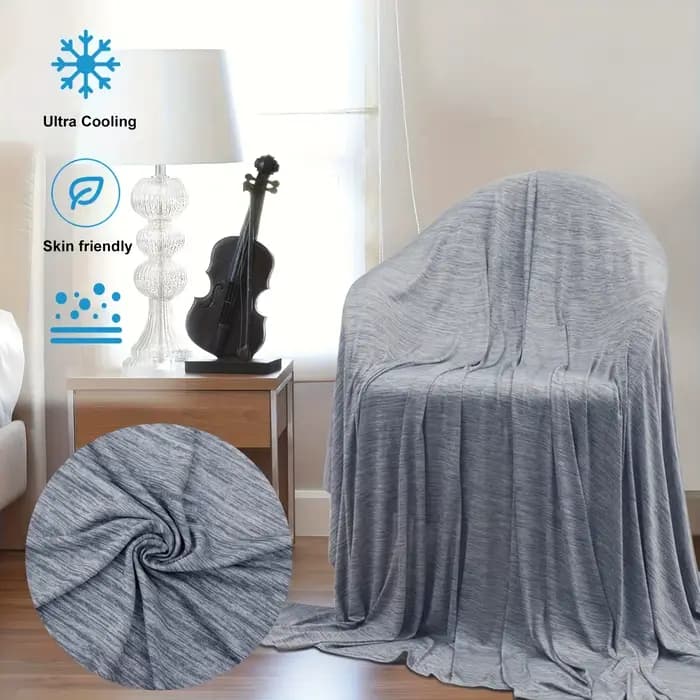 Couverture Rafraîchissante d'Été : Absorbe la Chaleur Corporelle