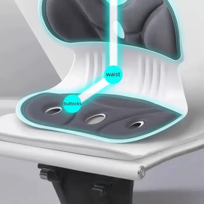 Coussin de siège ergonomique orthopédique pour le soutien lombaire