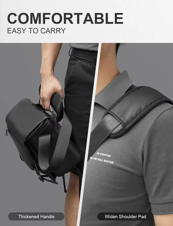 Sac à bandoulière pour appareil photo, sac Compact avec trépied, sacs de voyage pour Canon, Nikon, Sony Fuji, appareils photo reflex numériques, objectif d'appareil photo